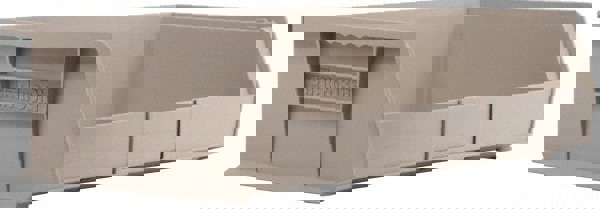 Plastic Hopper Stacking Bin: Gray